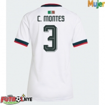 Camiseta México Cesar Montes #3 Visitante Equipación para mujer Mundial 2026 manga corta